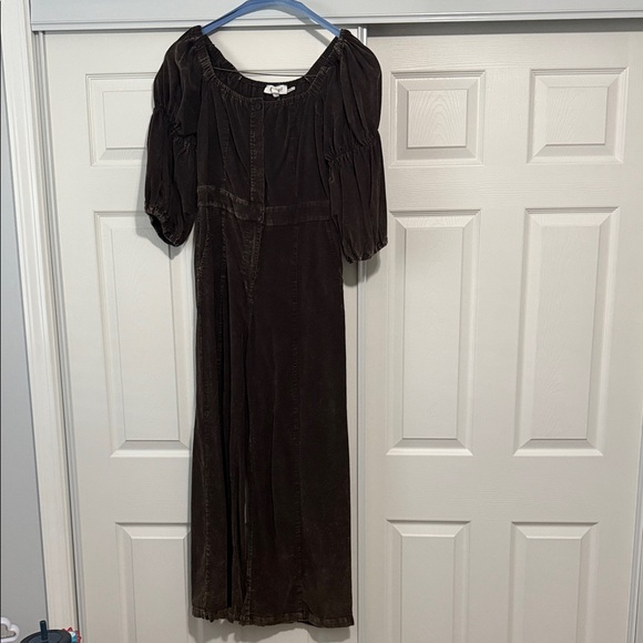 &merci Pants - Elegant Dark Brown Women's Jumpsuit